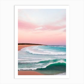 Yallingup Beach, Australia Pink Photography 1 Art Print