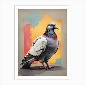 Pigeon Canvas Art Art Print