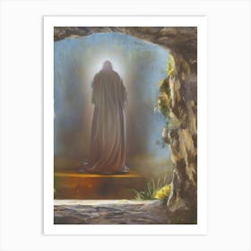 Jesus In The Cave 1 Art Print