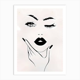 Portrait Of A Woman 1 Art Print