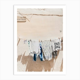 The End Drying In Italy Art Print