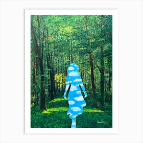 Out Of The Woods Woman Art Print