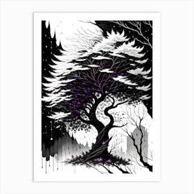 Tree In The Snow 13 Art Print