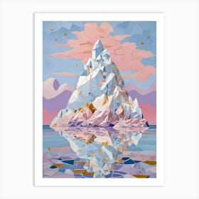 Abstract Iceberg Art Print