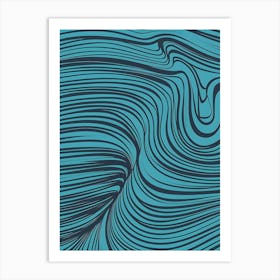 Abstract Wave Pattern 9 Art Print