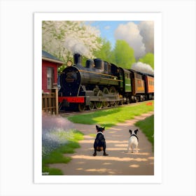 Train Station Art Print