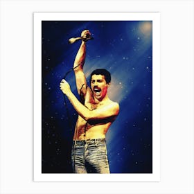 Superstars Of Freddie Mercury Live Art Print