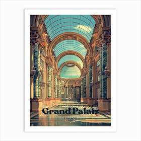 Grand Palais Paris Museum Travel Art Illustration Art Print