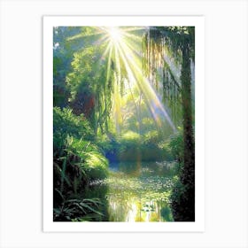 Penang Botanic Gardens, Malaysia Classic Painting Art Print