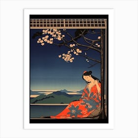 Tomamu Resort, Japan Vintage Travel Art 2 Art Print