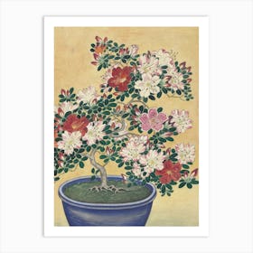 Japanese Ukiyo-E Bonsai Art Print