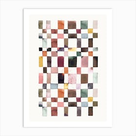 Checker Watercolor Art Print