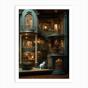 Miniature Doll House Art Print