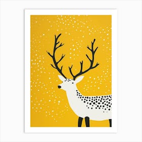 Yellow Caribou 3 Art Print
