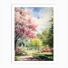 Missouri Botanical Garden Usa Watercolour 2  Art Print