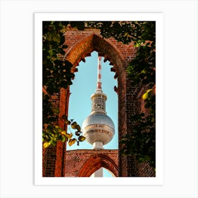 Berlin Tv Tower From The Old Monastery 01 Art Print