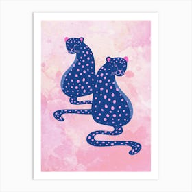 Two Leopards Poster