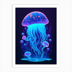 Jellyfish Colorful Art Print