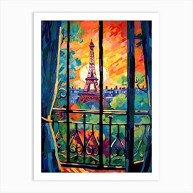 Paris Window 4 Art Print