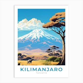 Tanzania Kilimanjaro Travel Art Print