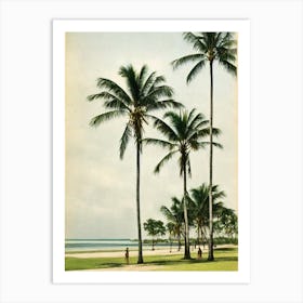 Cha Am Beach Thailand Vintage Art Print