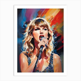 Taylor Swift Sing a Song Art Print