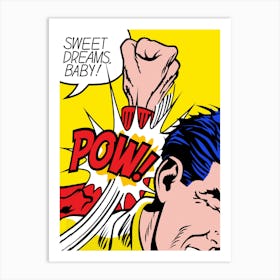 POW!! | POP ART Vectorial creation, Roy Lichtenstein style | THE BEST OF POP ART, NOW IN DIGITAL VERSIONS! Prints with bright colors, sharp images and high image resolution. Art Print