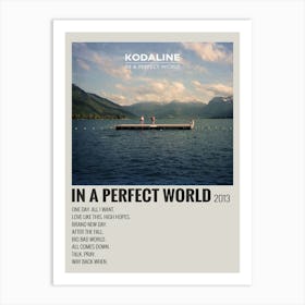 Kodaline In A Perfect World 2013 Poster Decor 1 Art Print