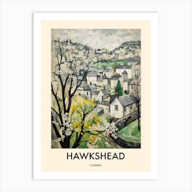 Hawkshead (Cumbria) Painting 3 Travel Poster Art Print