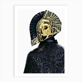 Daft Punk - Gold Art Print