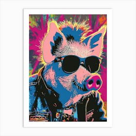 Pig In Sunglasses Art Print