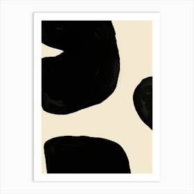 Black And White Abstract Painting 7 Art Print