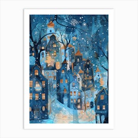 Winter City Art Print