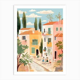 Paphos Cyprus 3 Illustration Art Print