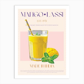 Mango Lassi Mid Century Art Print