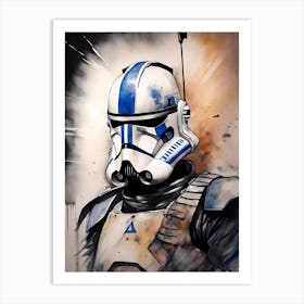 Captain Rex Star Wars Painting (23) Art Print