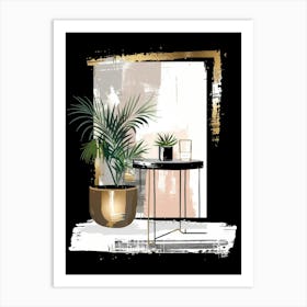 Modern Living Room Art Print