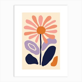 Abstract Daisy Print Art Print