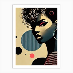 Afro Girl Art Print