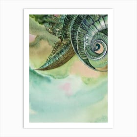 Helicoprion II Storybook Watercolour Art Print