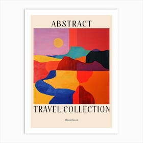 Abstract Travel Collection Poster Mauritania 2 Art Print