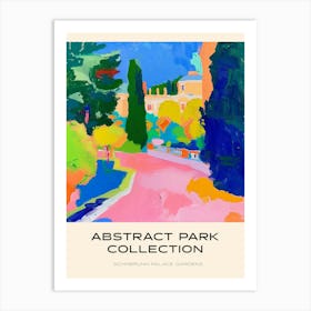 Abstract Park Collection Poster Schnbrunn Palace Gardens Vienna 1 Art Print