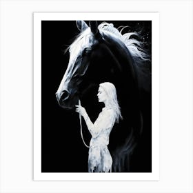 Horse And The Girl Art Print