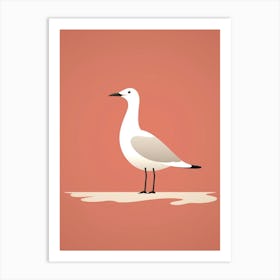 Minimalist Seagull 3 Illustration Art Print