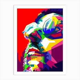 Leon The Professional Hollywood Actor Pop Art WPAP Art Print