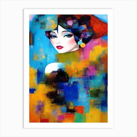 Abstract princess Art Print