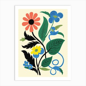 Swedish Flowers Art Print