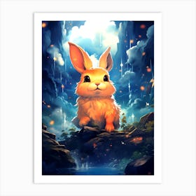 Rabbit In The Sky Art Print