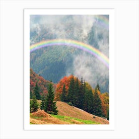 Rainbow In The Mountains 3 Art Print