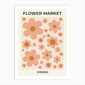 Flower Market Vienna Art Print